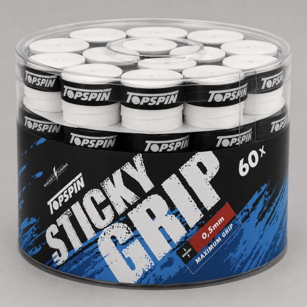 Topspin Sticky Tennis Overgrips - 0.50mm x 60