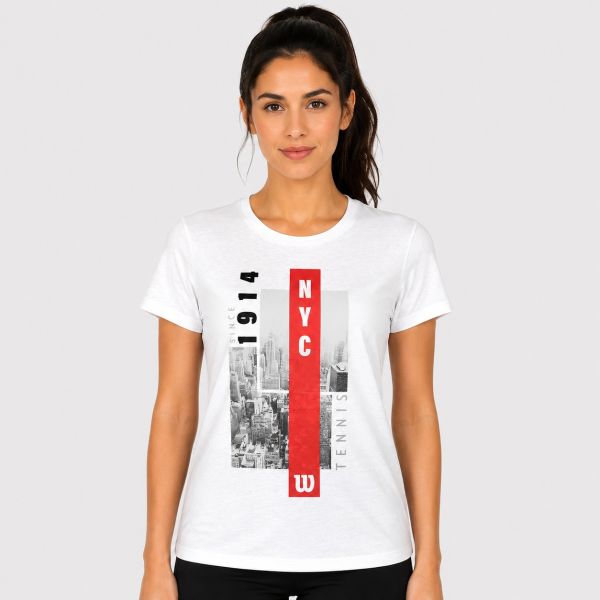 Wilson NYC Aerial Tech Women's Tennis Tee