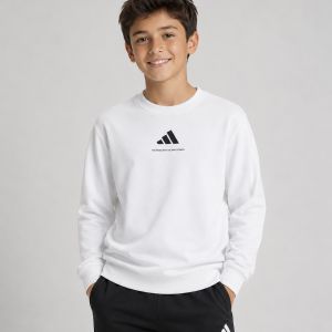 adidas Slogan Fleece Boys Sweatshirt